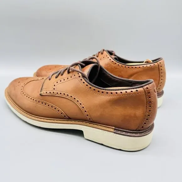Cole Haan Shoes Mens 11 Brown Leather OriginalGrand Wingtip Oxford Brogue Dress